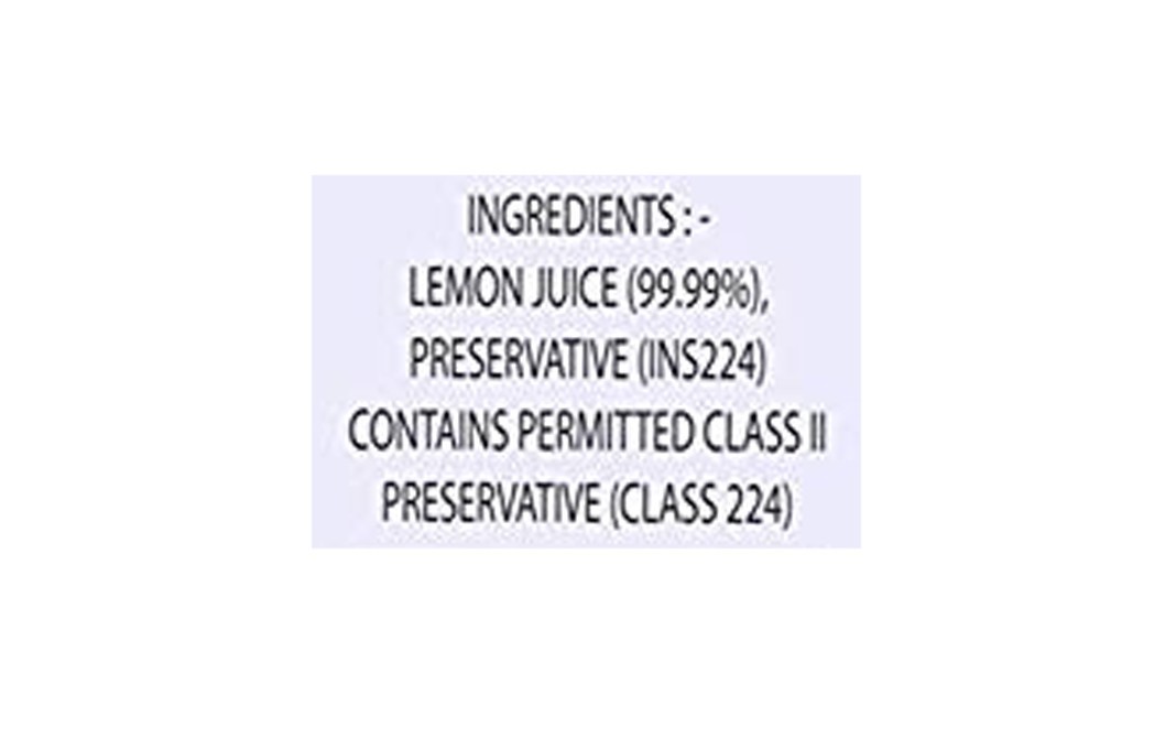 Fruitaco Lemon Juice    Plastic Bottle  250 millilitre